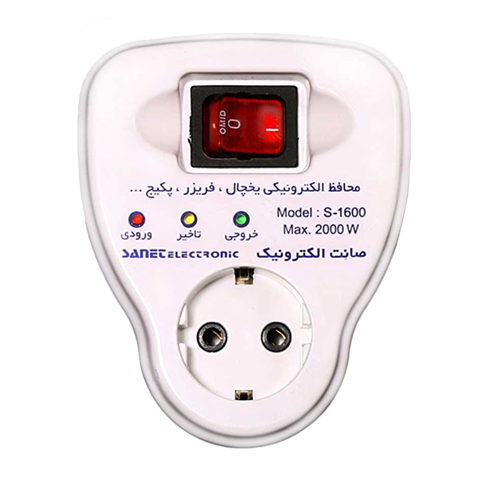 محافظ 1 پریز ارتدار با  کابل صانت مدل  S-1600C