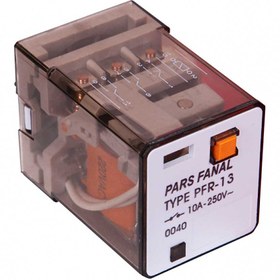 رله شیشه ای 3 کنتاکت برند پارس فانال مدل PFR-13   ولتاژ 220V AC -110V AC- 48V DC- 24V DC