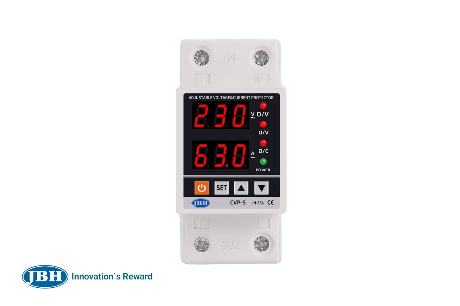 محافظ ولتاژ - جریان تکفاز 80 آمپر  (CVP-S 80A) برند JBH